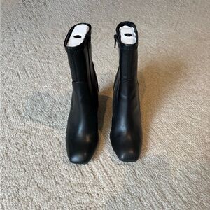 a new day Sleek Black Ankle Booties